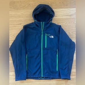 The North Face full zip hoodie water resistant blue men jacket Xl size, new
